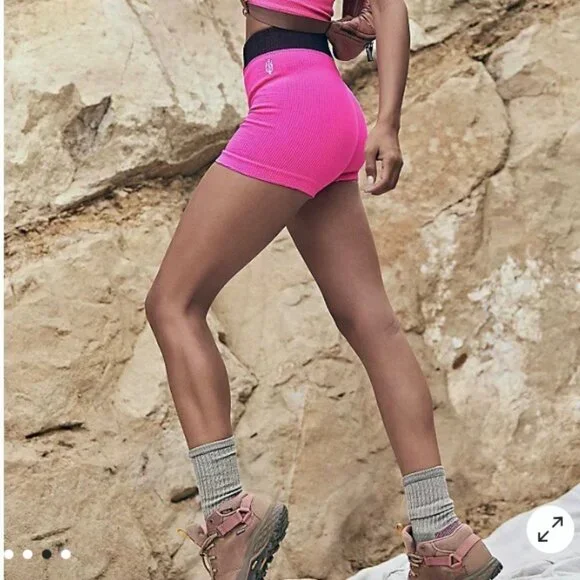 Free People Prajna Shorts Pink XS - Picture 1 of 16